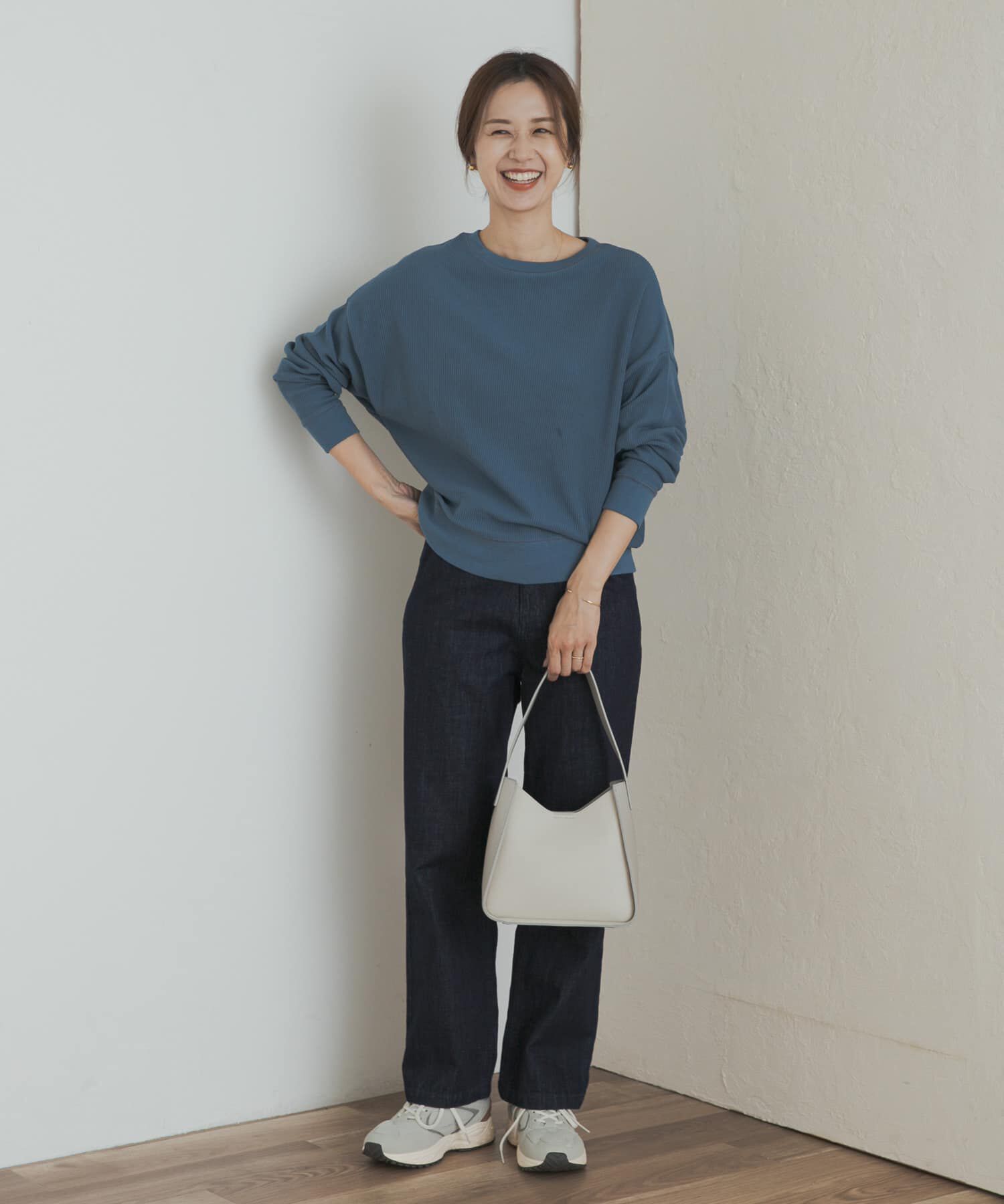 URBAN RESEARCH DOORS「タックフライスロングスリーブTシャツ」|Tシャツ・カットソー|