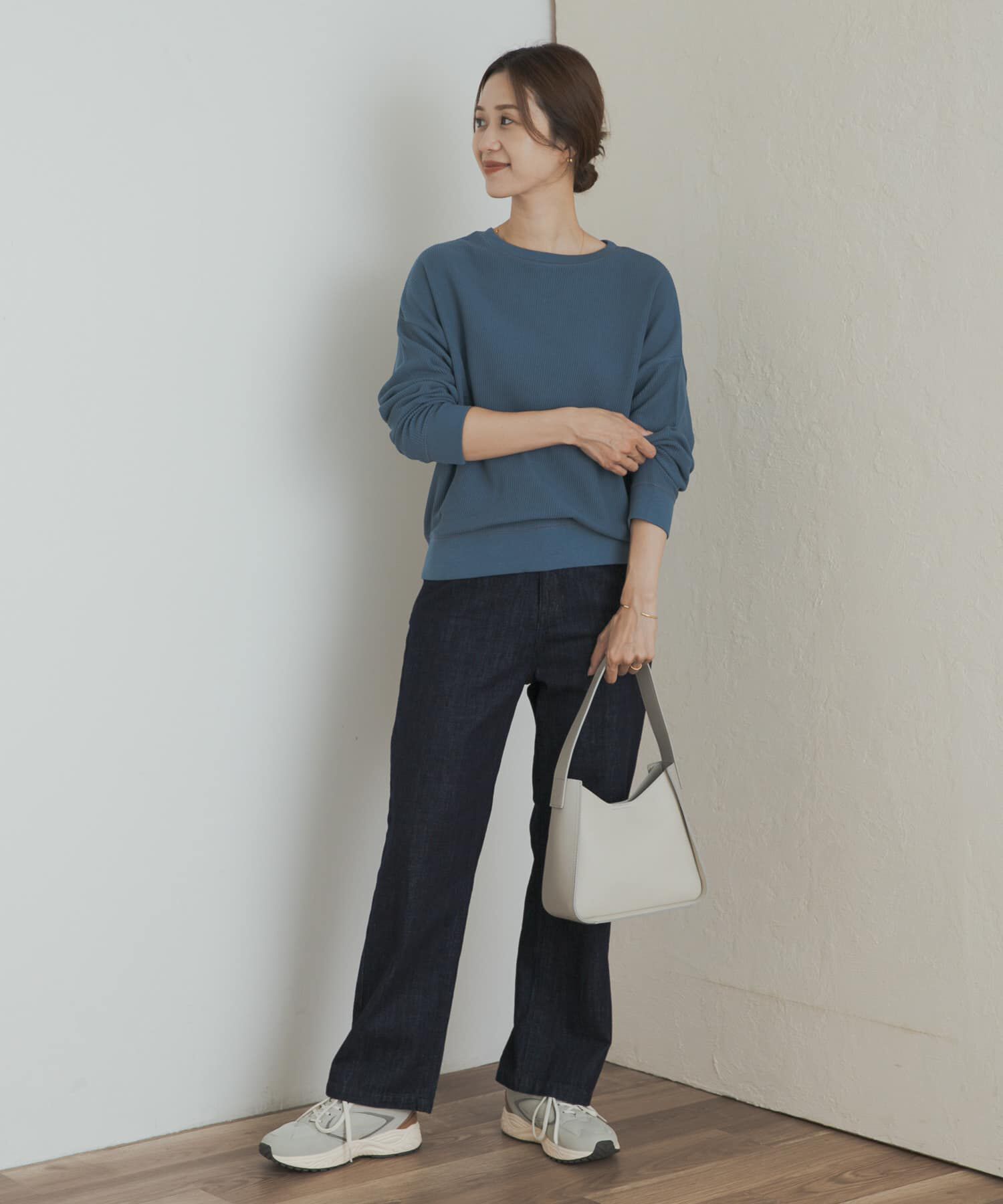 URBAN RESEARCH DOORS「タックフライスロングスリーブTシャツ」|Tシャツ・カットソー|