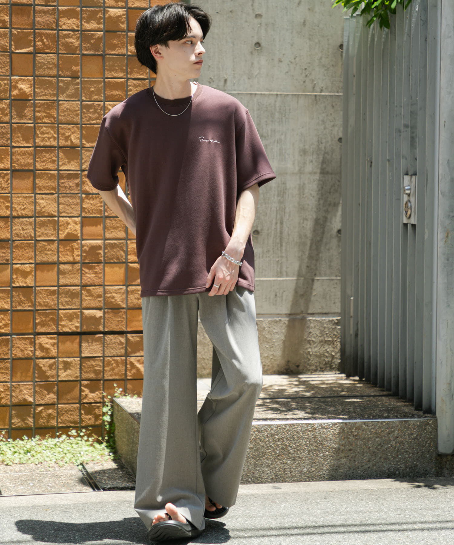 SENSE OF PLACE by URBAN RESEARCH「2タックフレアワイドスラックス」|その他|