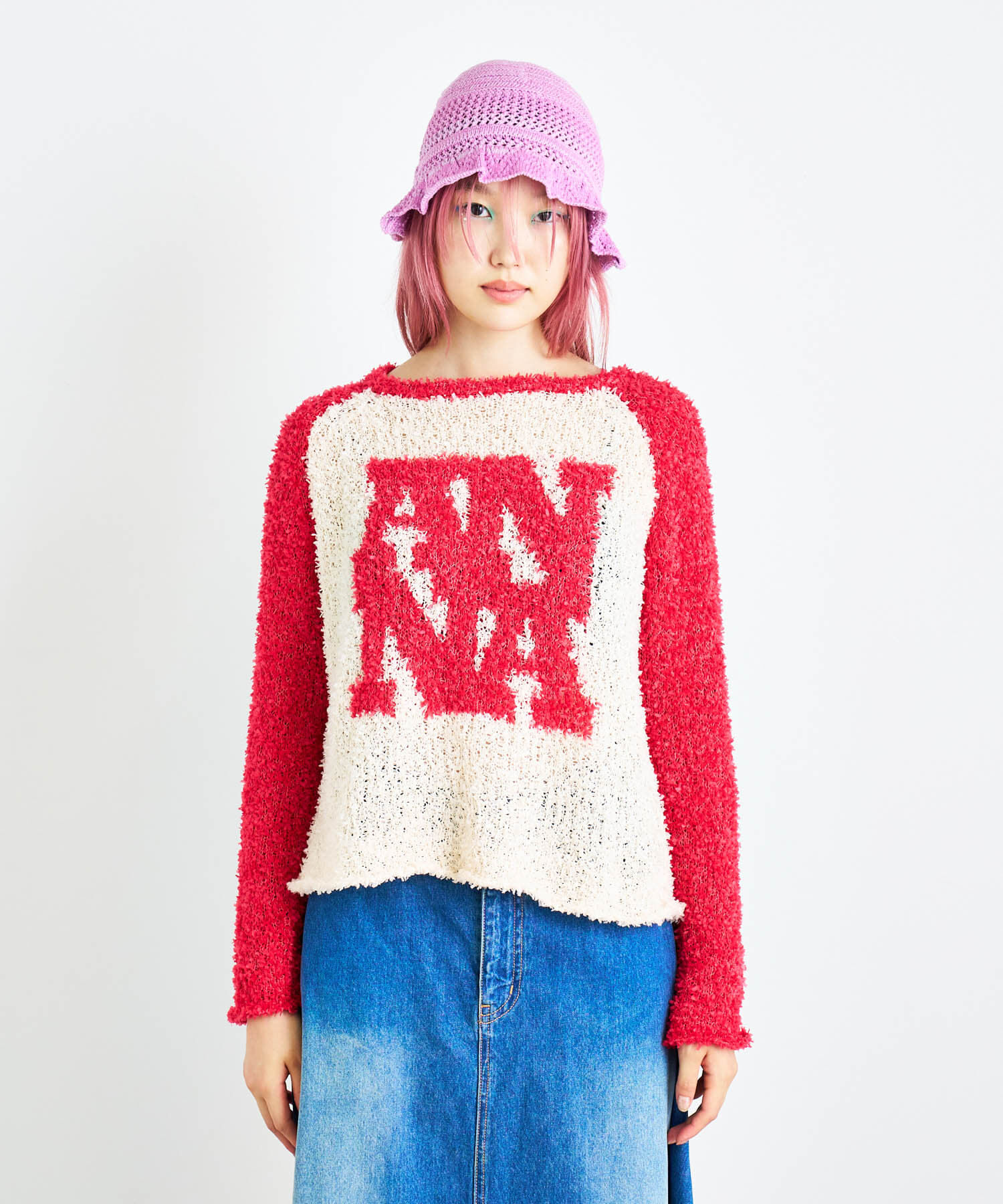 SENSE OF PLACE by URBAN RESEARCH「ANNA SUI NYC　フラッグヤーンANニットプルオーバー」|ニット・セーター|