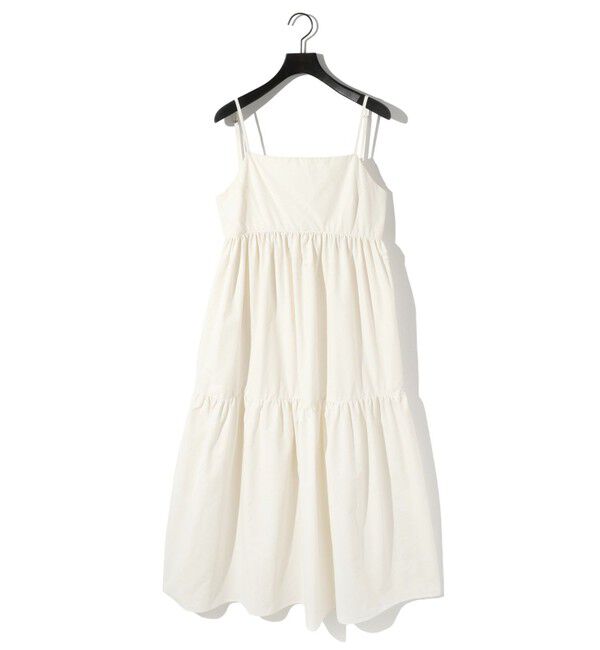 MIDIUMISOLID「MIDIUMISOLID for Ladies C/NY ティアードキャミソールワンピース」|ワンピース|
