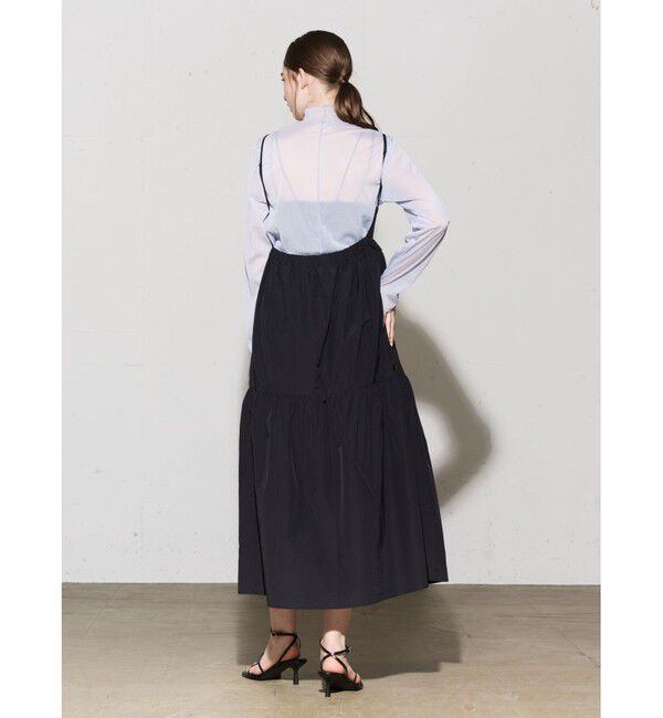 MIDIUMISOLID「MIDIUMISOLID for Ladies C/NY ティアードキャミソールワンピース」|ワンピース|