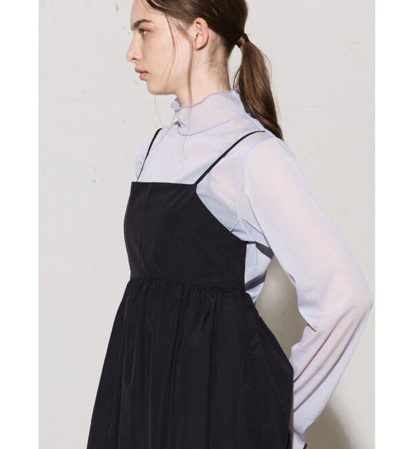 MIDIUMISOLID「MIDIUMISOLID for Ladies C/NY ティアードキャミソールワンピース」|ワンピース|