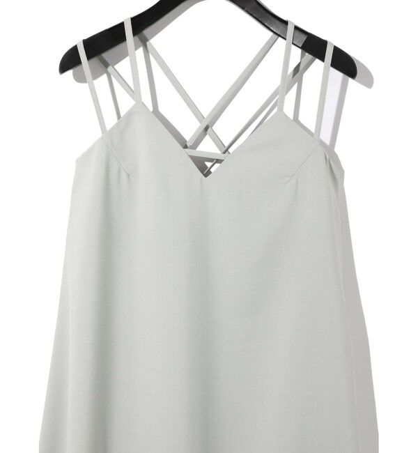 MIDIUMISOLID「MIDIUMISOLID for Ladies バッククロスキャミソールワンピース」|ワンピース|