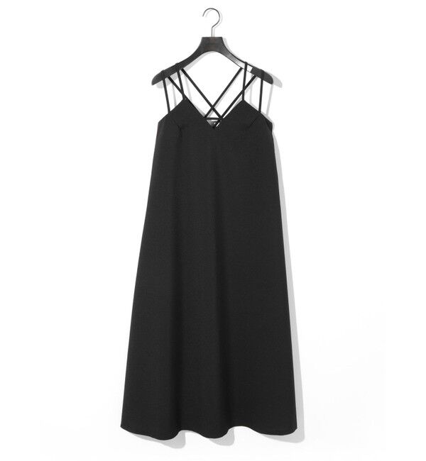 MIDIUMISOLID「MIDIUMISOLID for Ladies バッククロスキャミソールワンピース」|ワンピース|