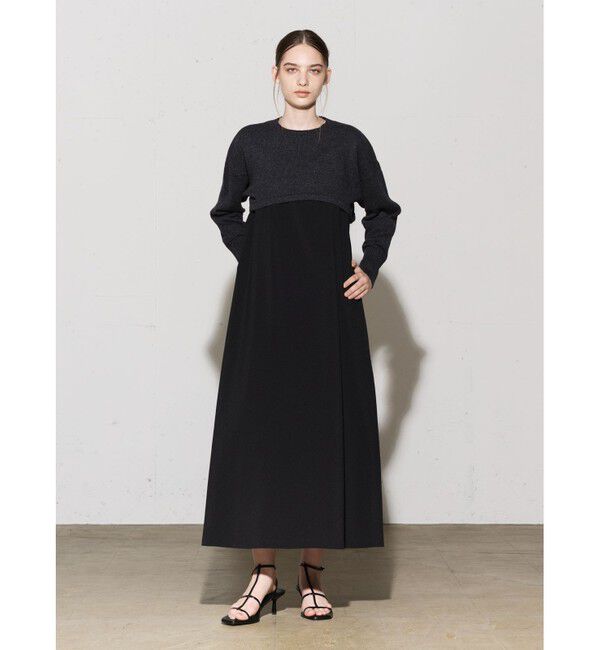 MIDIUMISOLID「MIDIUMISOLID for Ladies バッククロスキャミソールワンピース」|ワンピース|