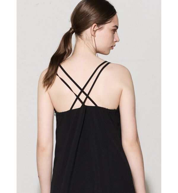 MIDIUMISOLID「MIDIUMISOLID for Ladies バッククロスキャミソールワンピース」|ワンピース|
