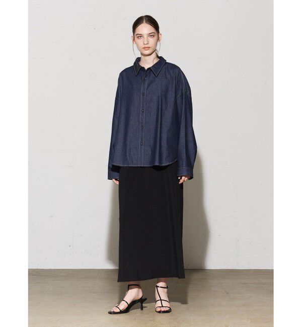 MIDIUMISOLID「MIDIUMISOLID for Ladies バッククロスキャミソールワンピース」|ワンピース|