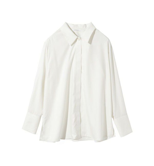 MIDIUMISOLID「MIDIUMISOLID for Ladies リラックスロングカフスシャツ」|シャツ・ブラウス|