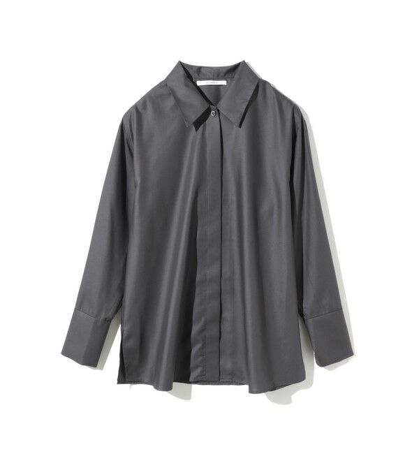 MIDIUMISOLID「MIDIUMISOLID for Ladies リラックスロングカフスシャツ」|シャツ・ブラウス|