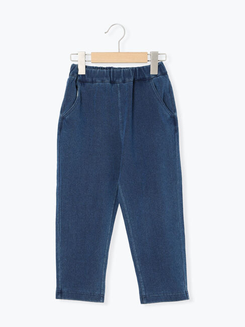 Samansa Mos2 Lagom「裏起毛カットデニムパンツ」|その他|ブルー