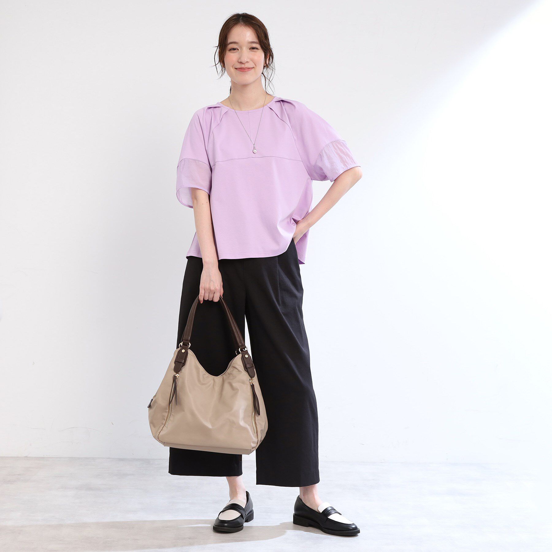 Reflect「【夏SALE／E‐QUALITY／手洗い可】シアーラグランプルオーバー」|Tシャツ・カットソー|
