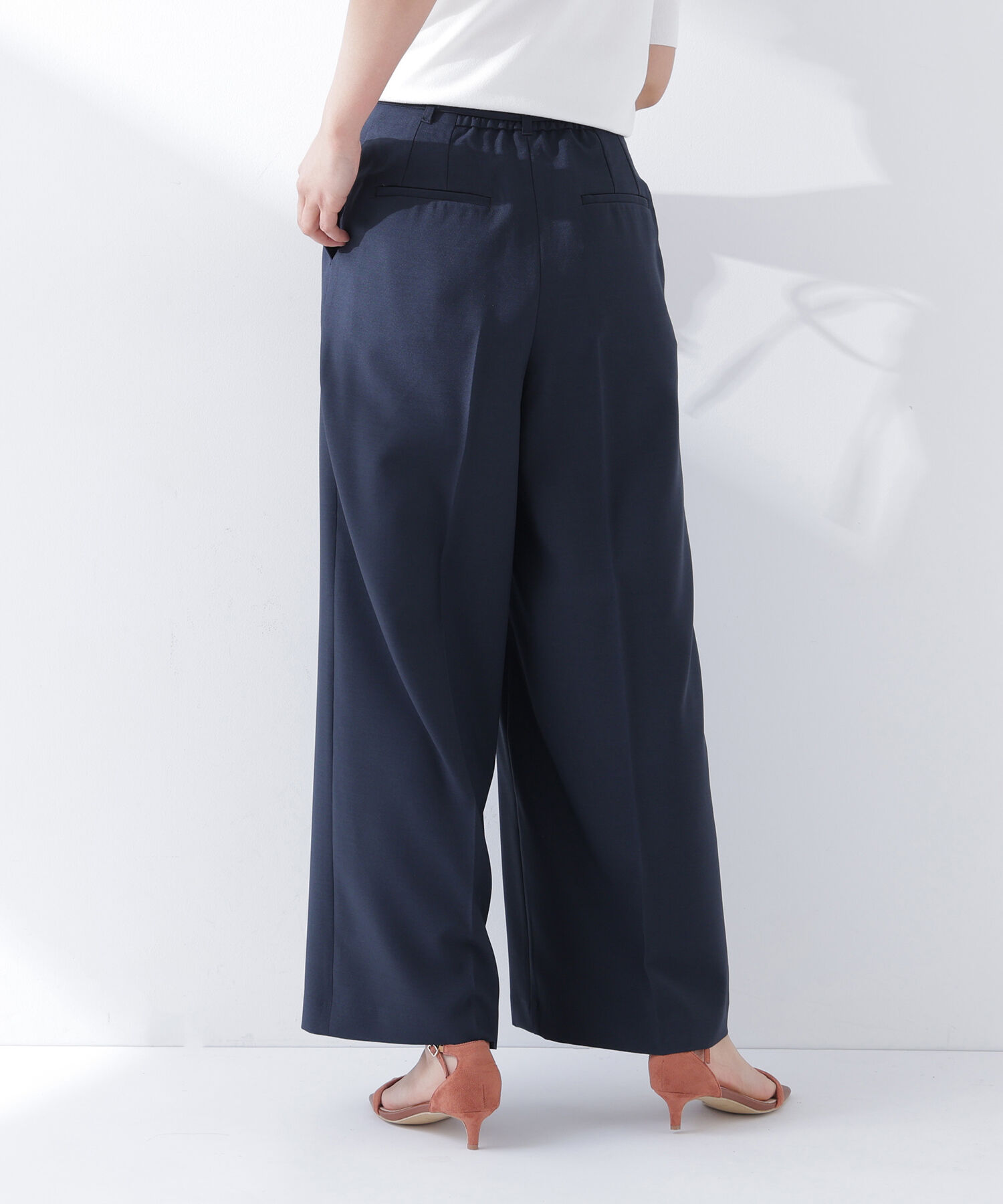  「ナローリボンタックワイドパンツ」|その他|