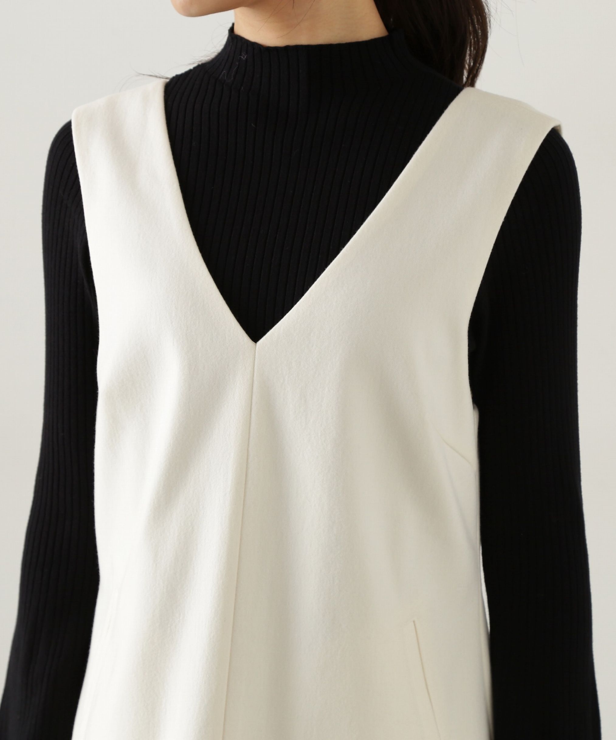 PROPORTION BODY DRESSING「ヘムフェイクファーミニジャンスカ　24AW」|ワンピース|