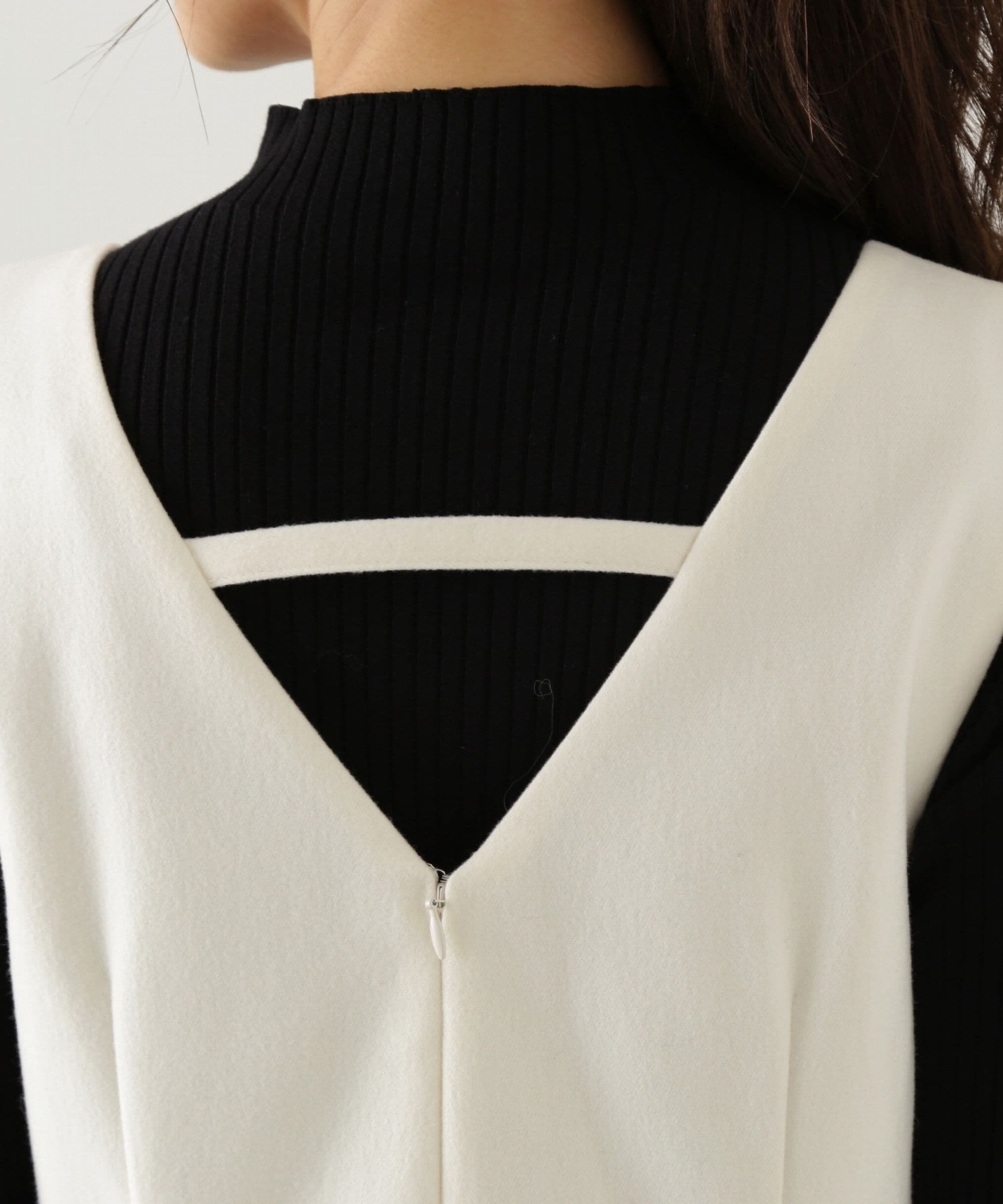 PROPORTION BODY DRESSING「ヘムフェイクファーミニジャンスカ　24AW」|ワンピース|