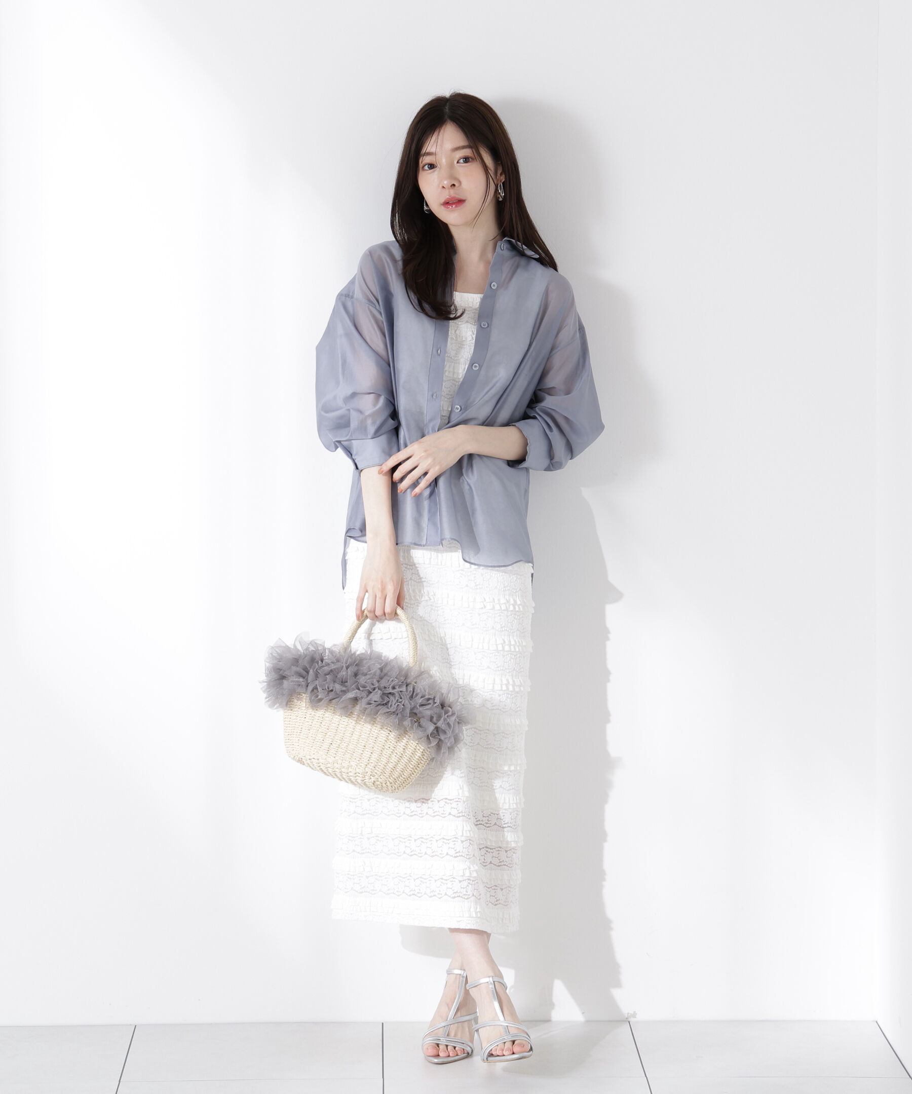 PROPORTION BODY DRESSING「カットレースノースリーブワンピース」|ワンピース|