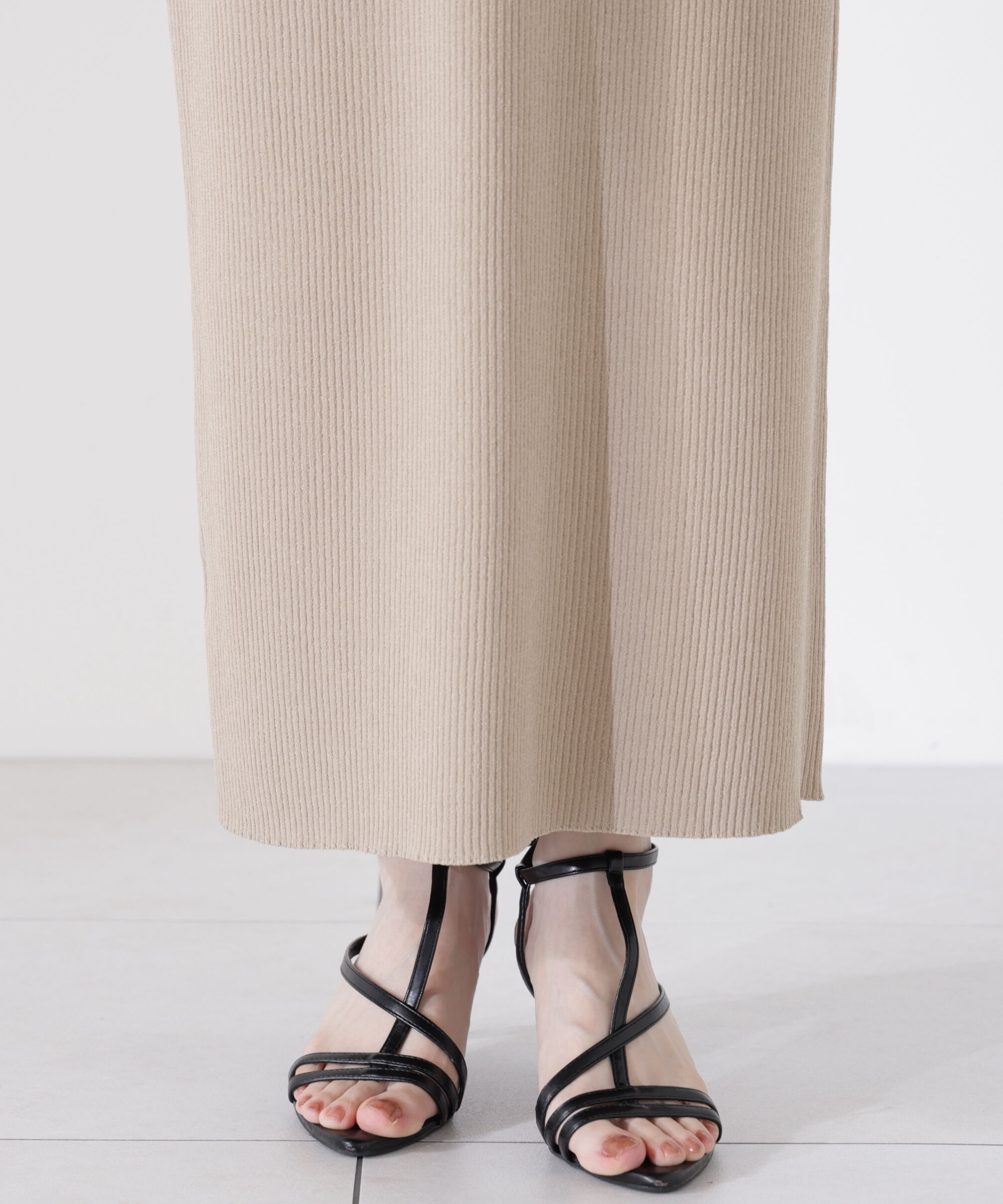 PROPORTION BODY DRESSING「〈接触冷感〉ペプラムニットセットアップ」|ワンピース|