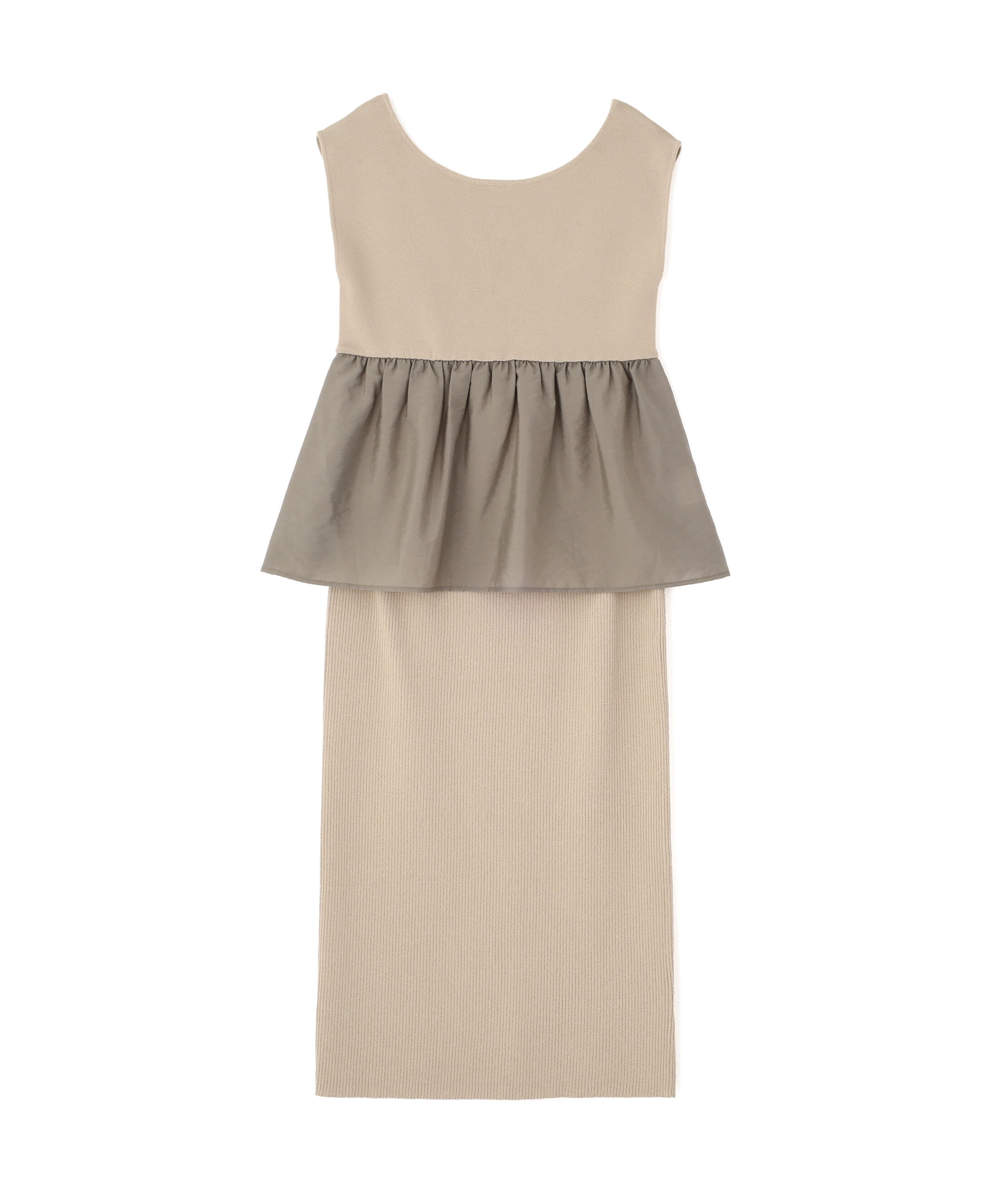 PROPORTION BODY DRESSING「〈接触冷感〉ペプラムニットセットアップ」|ワンピース|