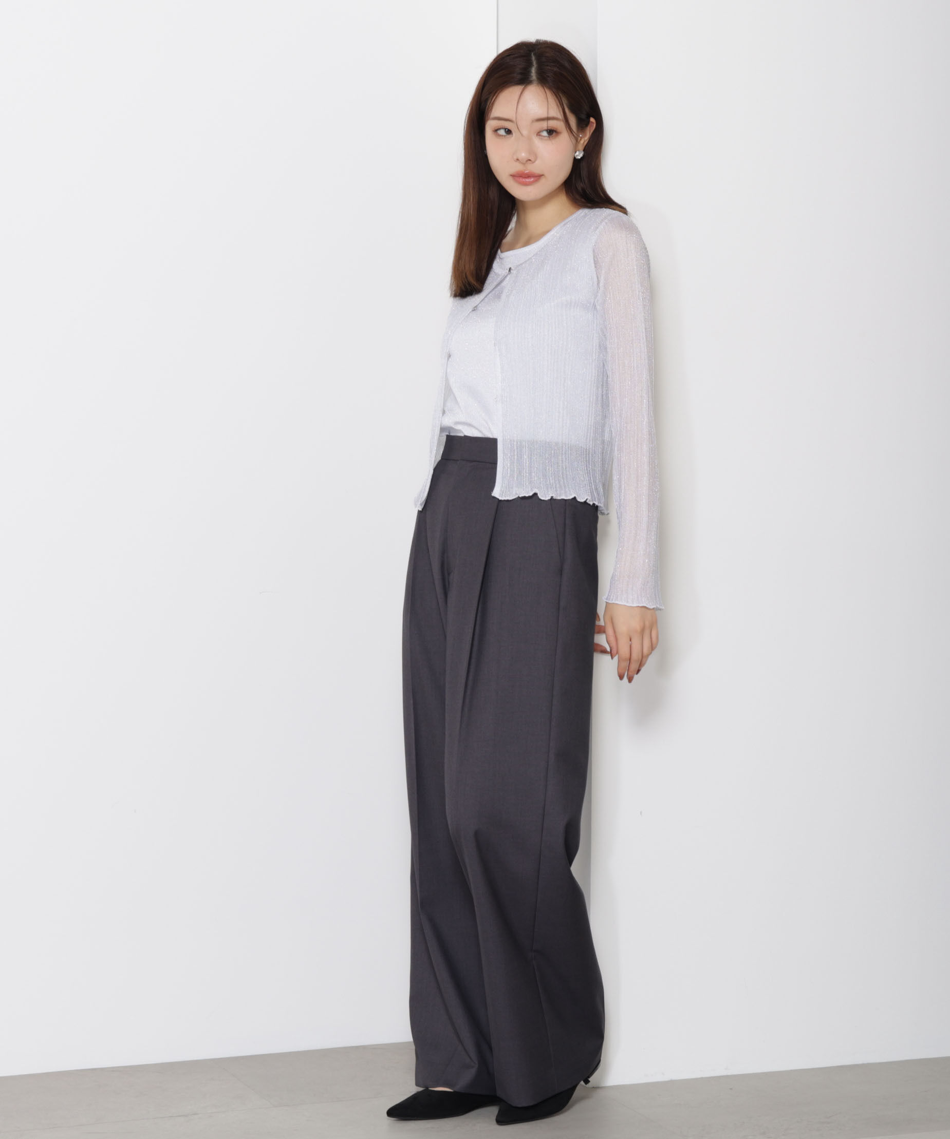 PROPORTION BODY DRESSING「シアーリブニットアンサンブル」|ニット・セーター|