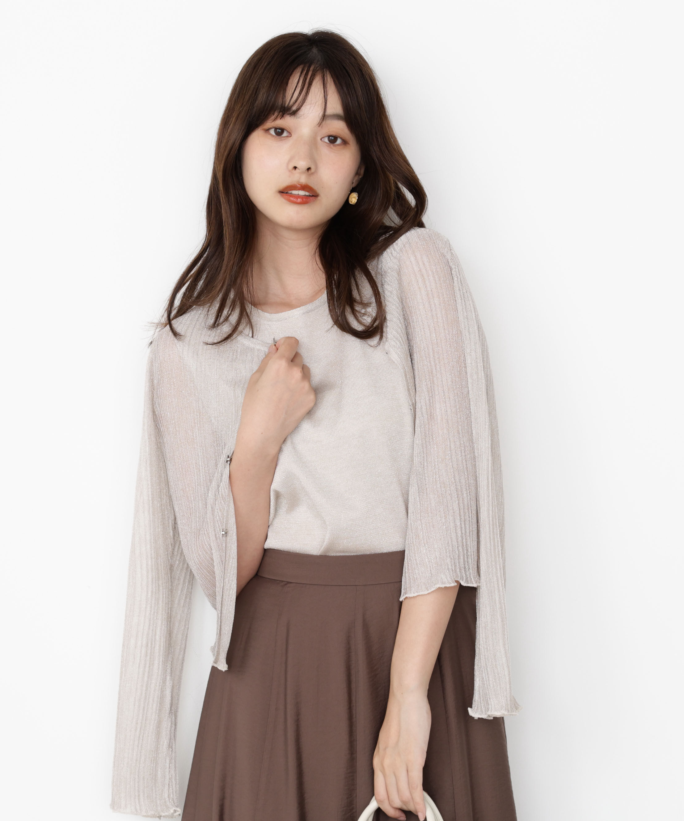 PROPORTION BODY DRESSING「シアーリブニットアンサンブル」|ニット・セーター|