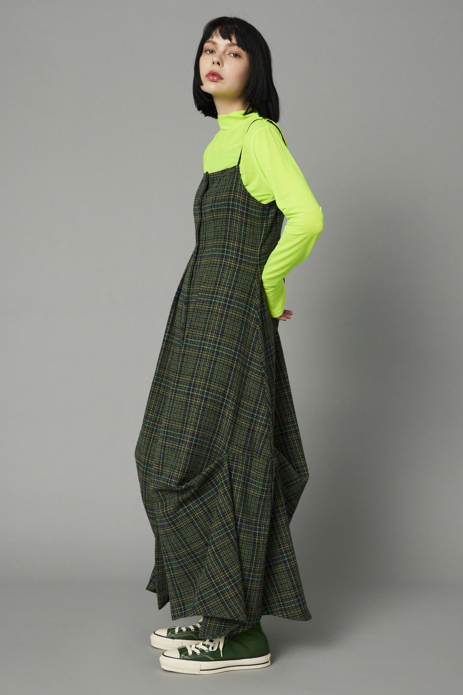 HeRIN.CYE「Check long dress」|ワンピース|