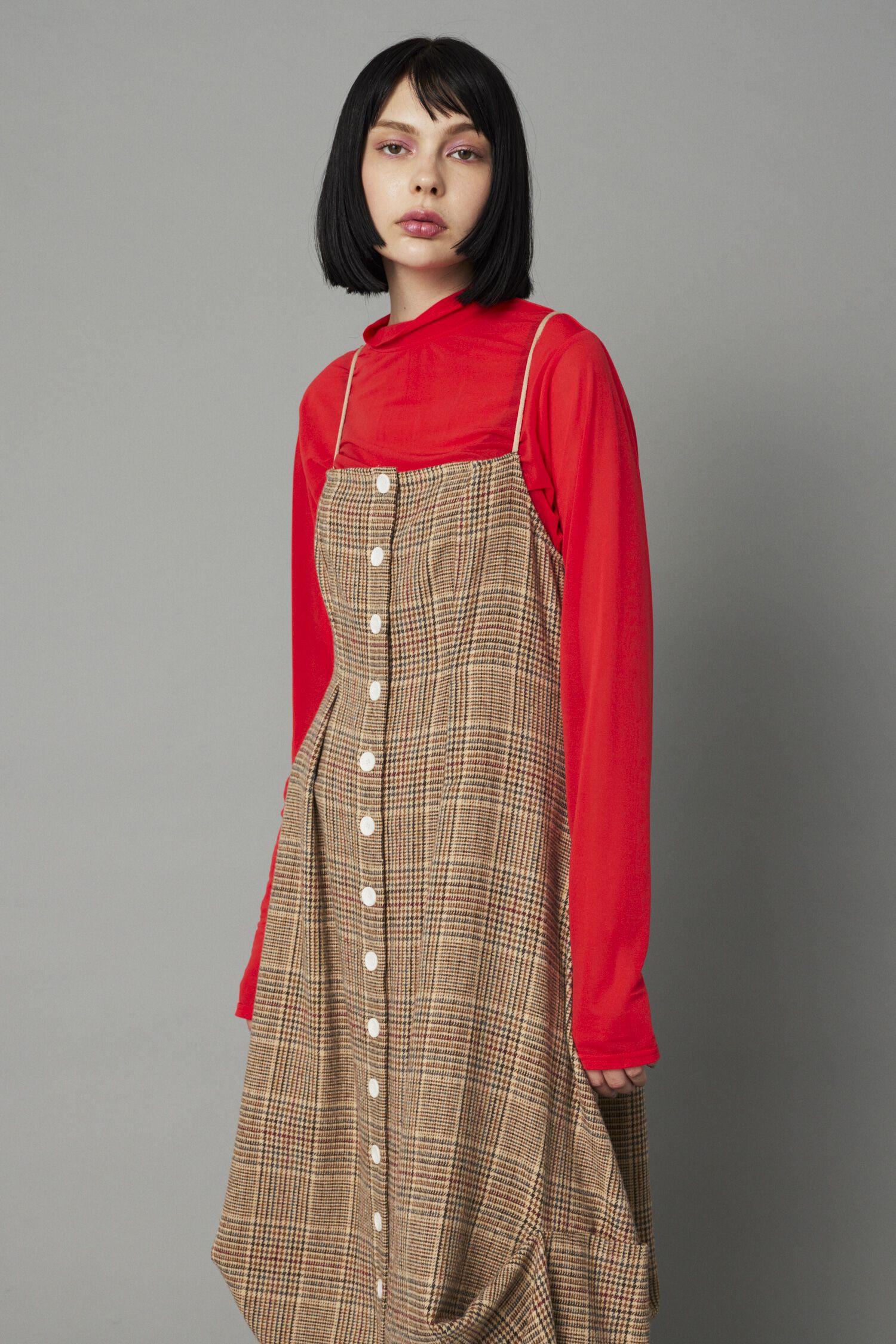 HeRIN.CYE「Check long dress」|ワンピース|