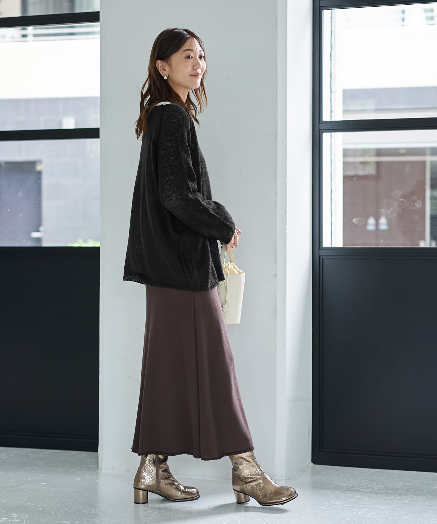 STYLE DELI「アルパカ混エアリールーズニットトップス」|ニット・セーター|