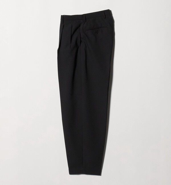 UNITED ARROWS「＜District＞ポリエステル トロピカル バレル ワイドパンツ」|スラックス|BLACK