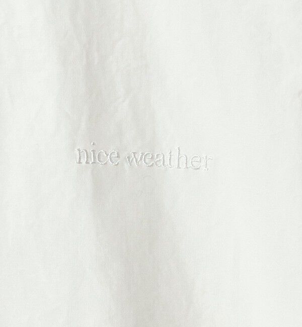 NICE WEATHER「＜NICE WEATHER＞ロゴ クロップド シャツ」|シャツ・ブラウス|