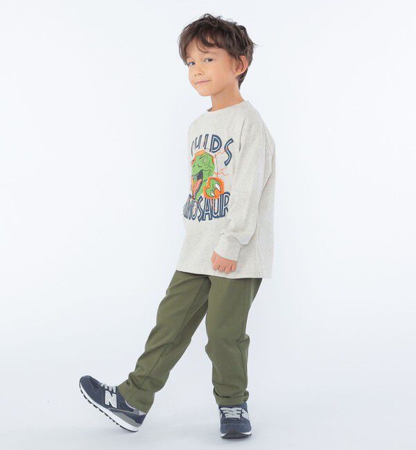 SHIPS KIDS「SHIPS KIDS:100～130cm / 恐竜 プリント 長袖 TEE」|Tシャツ・カットソー|
