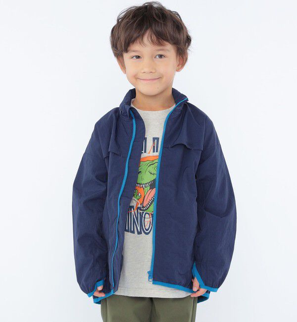 SHIPS KIDS「SHIPS KIDS:100～130cm / 恐竜 プリント 長袖 TEE」|Tシャツ・カットソー|