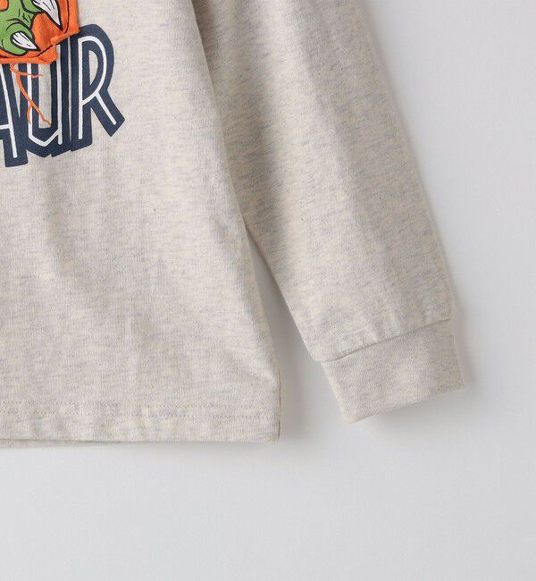 SHIPS KIDS「SHIPS KIDS:100～130cm / 恐竜 プリント 長袖 TEE」|Tシャツ・カットソー|