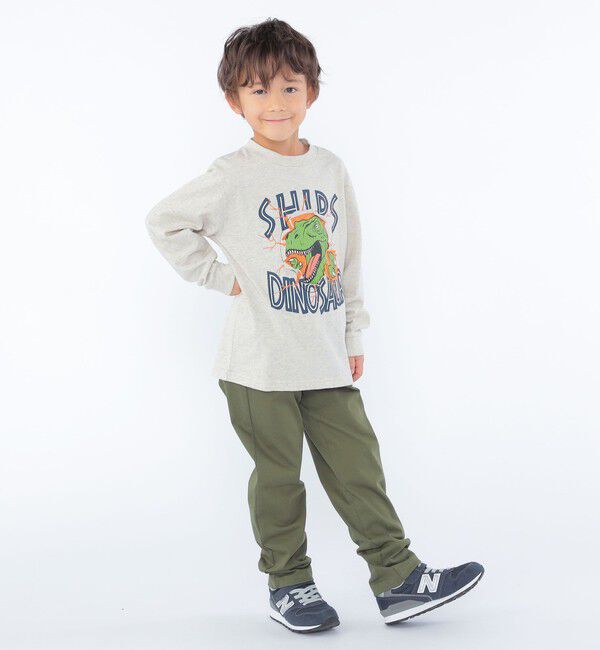SHIPS KIDS「SHIPS KIDS:100～130cm / 恐竜 プリント 長袖 TEE」|Tシャツ・カットソー|