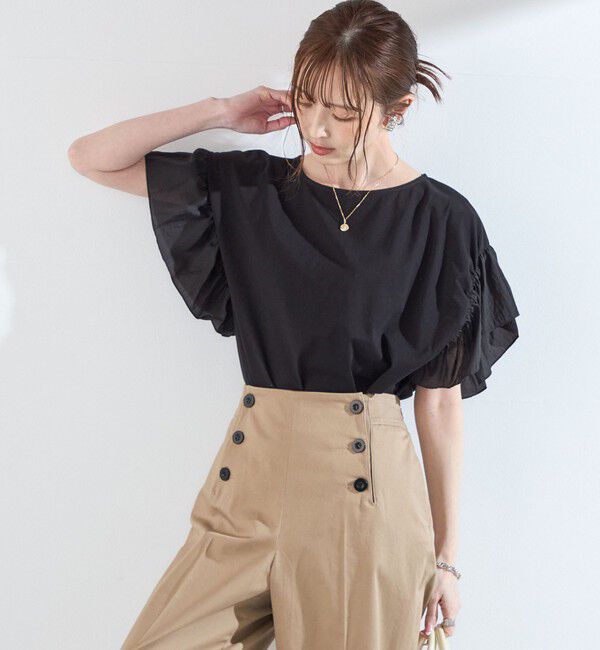 SHIPS Colors 「【WEB限定】SHIPS Colors:〈手洗い可能〉シルケット 天竺 オーバー トップス◇」|Tシャツ・カットソー|