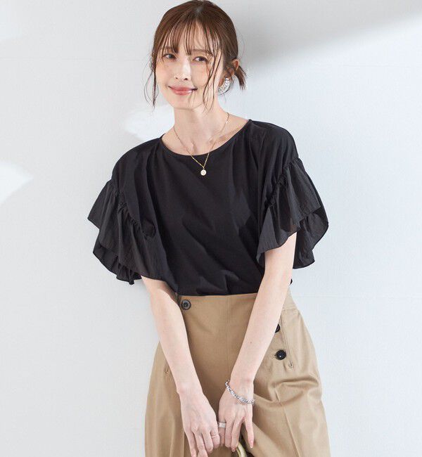 SHIPS Colors 「【WEB限定】SHIPS Colors:〈手洗い可能〉シルケット 天竺 オーバー トップス◇」|Tシャツ・カットソー|