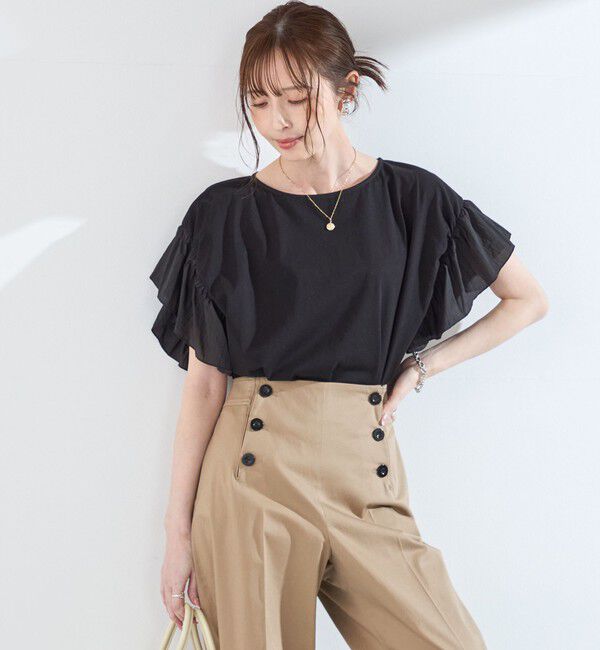 SHIPS Colors 「【WEB限定】SHIPS Colors:〈手洗い可能〉シルケット 天竺 オーバー トップス◇」|Tシャツ・カットソー|