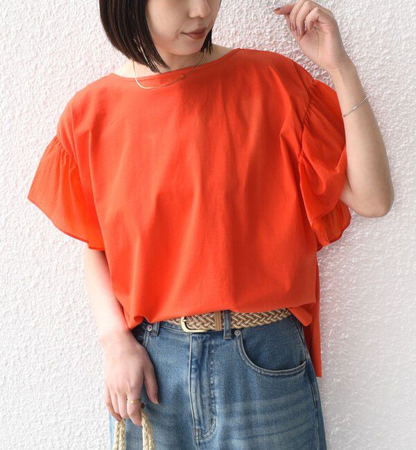 SHIPS Colors 「【WEB限定】SHIPS Colors:〈手洗い可能〉シルケット 天竺 オーバー トップス◇」|Tシャツ・カットソー|