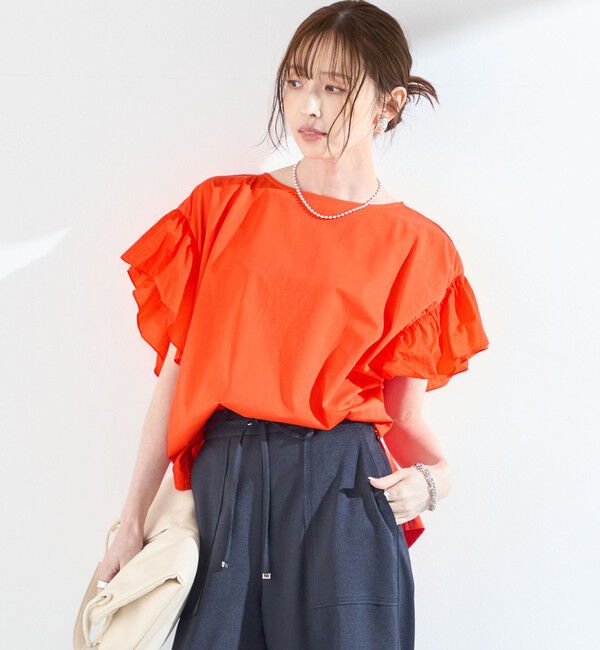 SHIPS Colors 「【WEB限定】SHIPS Colors:〈手洗い可能〉シルケット 天竺 オーバー トップス◇」|Tシャツ・カットソー|