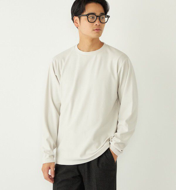 SHIPS Colors 「SHIPS Colors:〈吸水速乾〉スムース 微起毛 クルーネック ロンT」|Tシャツ・カットソー|