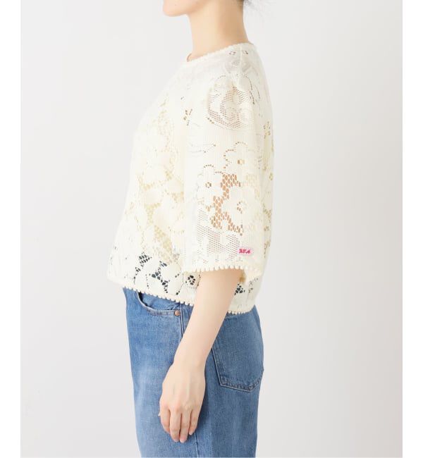 IENA LA BOUCLE「SEA NEW YORK/シー ニューヨーク ARIANNA LACE SSLV TOP RS26-059」|シャツ・ブラウス|