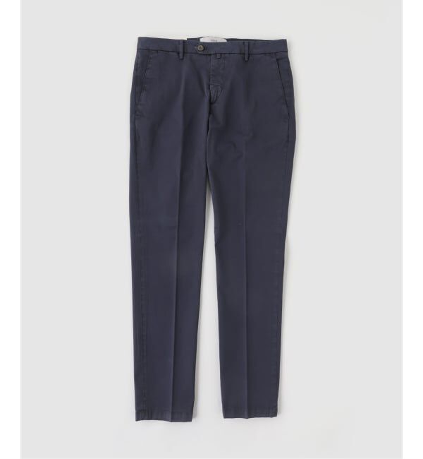 EDIFICE「BRIGLIA(ブリリア) GarmentDye Cotton Trousers」|スラックス|ネイビー