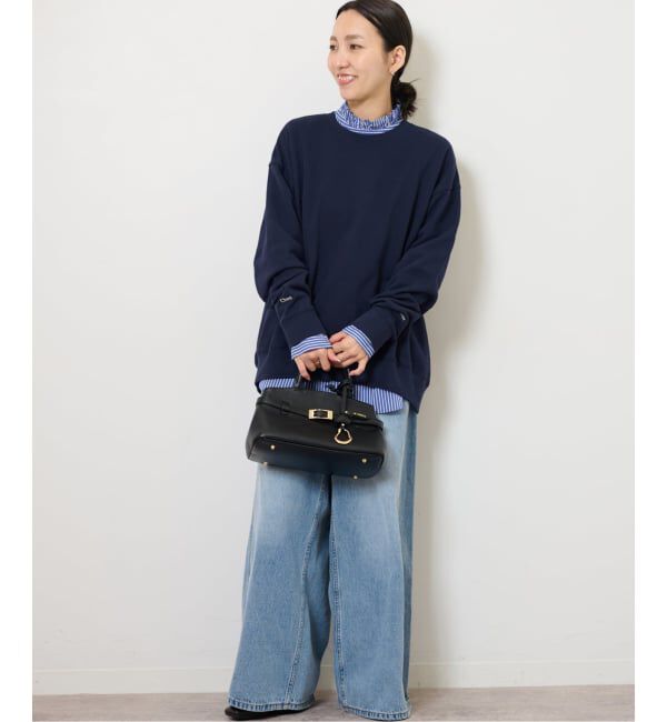 JOURNAL STANDARD relume「《追加3》ハイカウントストライプスタンドカラー2way」|シャツ・ブラウス|