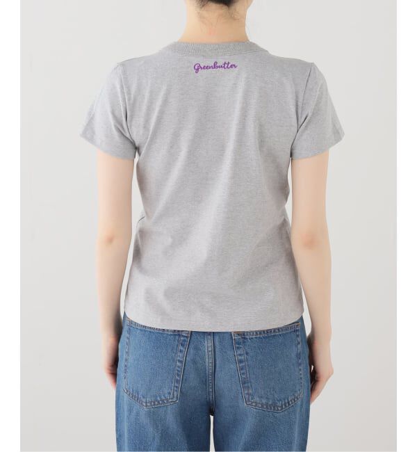 U by SPICK&SPAN「GREEN BUTTER/グリーンバター Heart Applique Tee」|Tシャツ・カットソー|