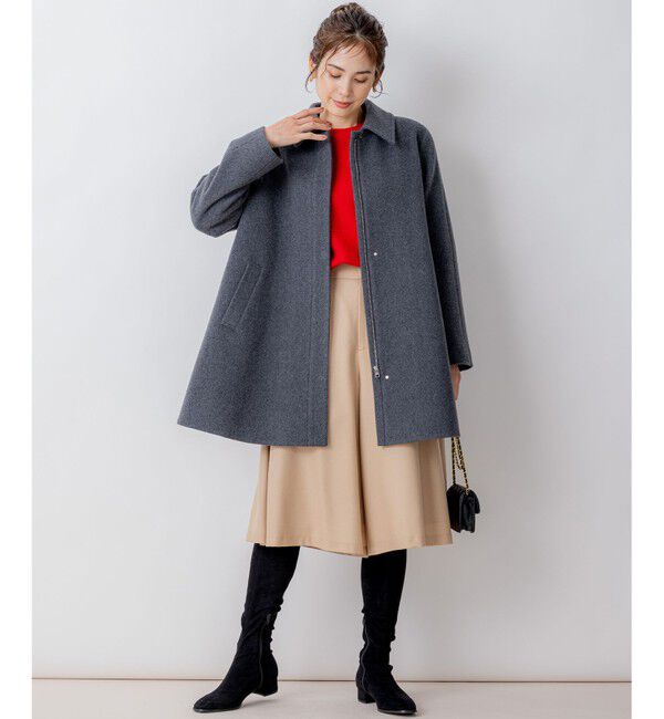 組曲「【8色展開・前後着用可】ウールカシミヤミックス パフスリーブ ニット」|ニット・セーター|