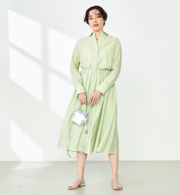 NOLLEY'S sophi「《セットアップ対応》シアーローン２WAYシャツ」|シャツ・ブラウス|