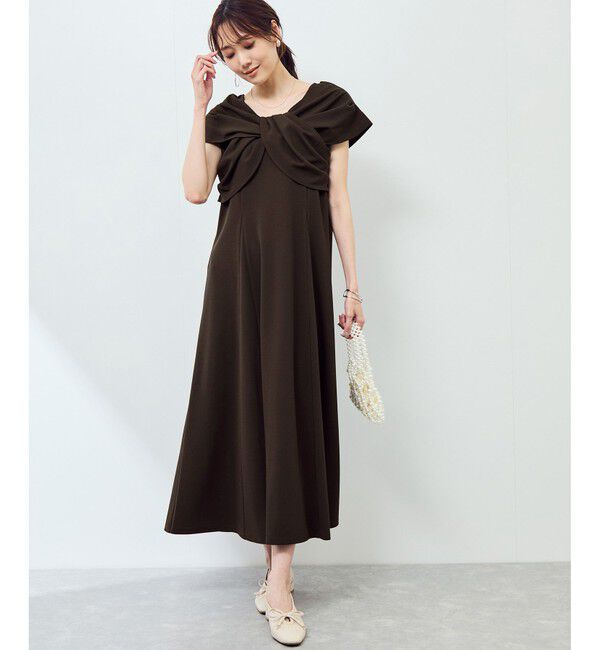 Rope&rsquo;Picnic「【emur/エミュール】ドレープデザインワンピース」|ワンピース|
