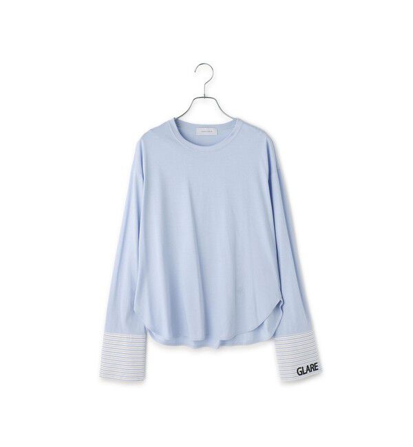 ADAM ET ROPE'「シャツカフスロングスリーブTシャツ」|Tシャツ・カットソー|