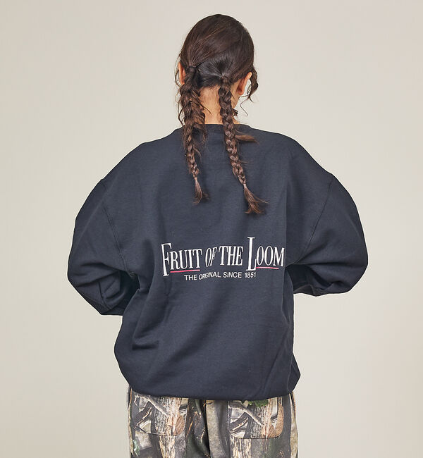 ABAHOUSE「【FRUIT OF THE LOOM】PRINT SWEAT4/ロゴプリント/ユ」|スウェット・ジャージ|ブラック
