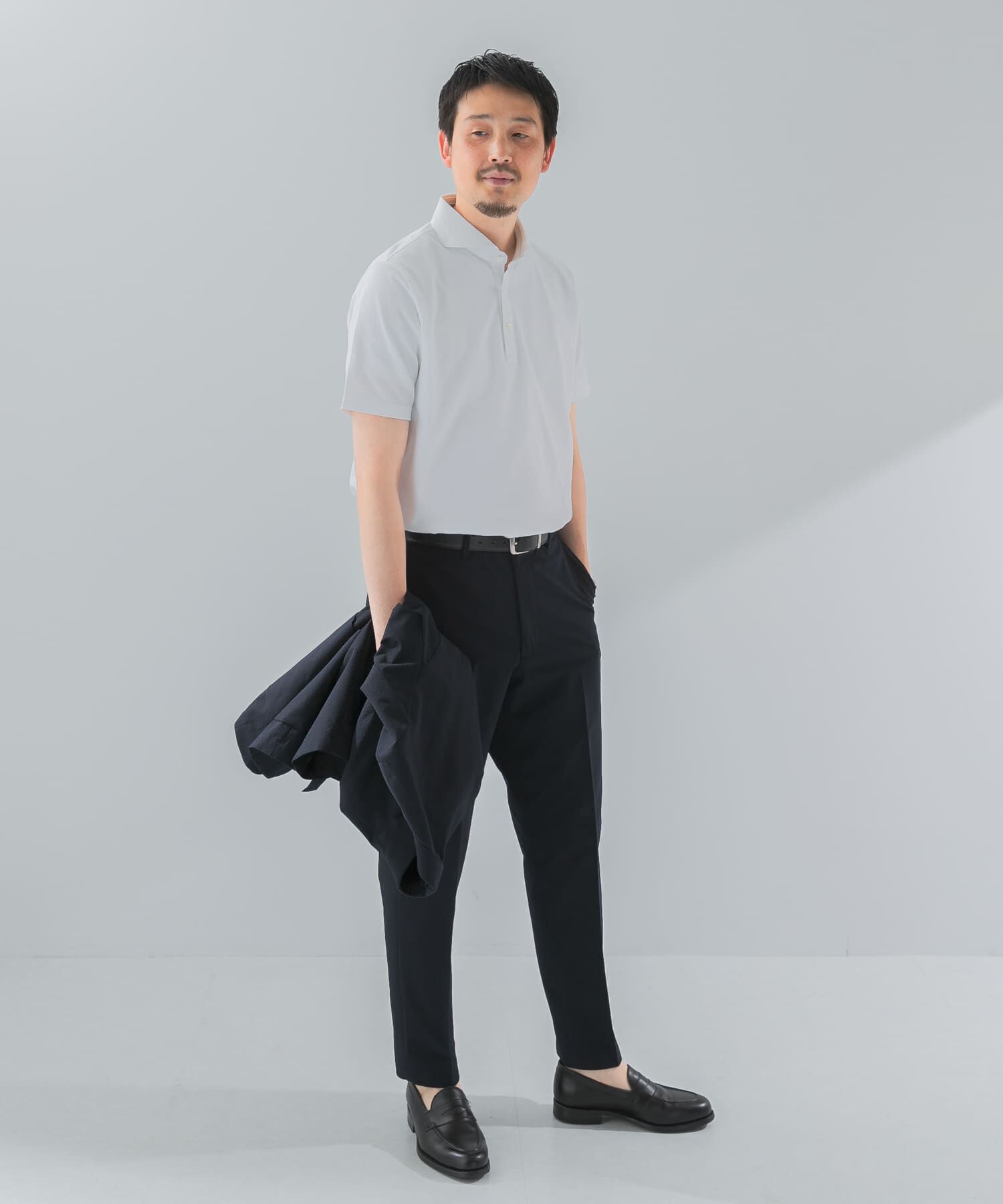 URBAN RESEARCH DOORS「『吸水速乾』LIFE STYLE TAILOR　カッタウェイ半袖プルオーバー」|シャツ・ブラウス|