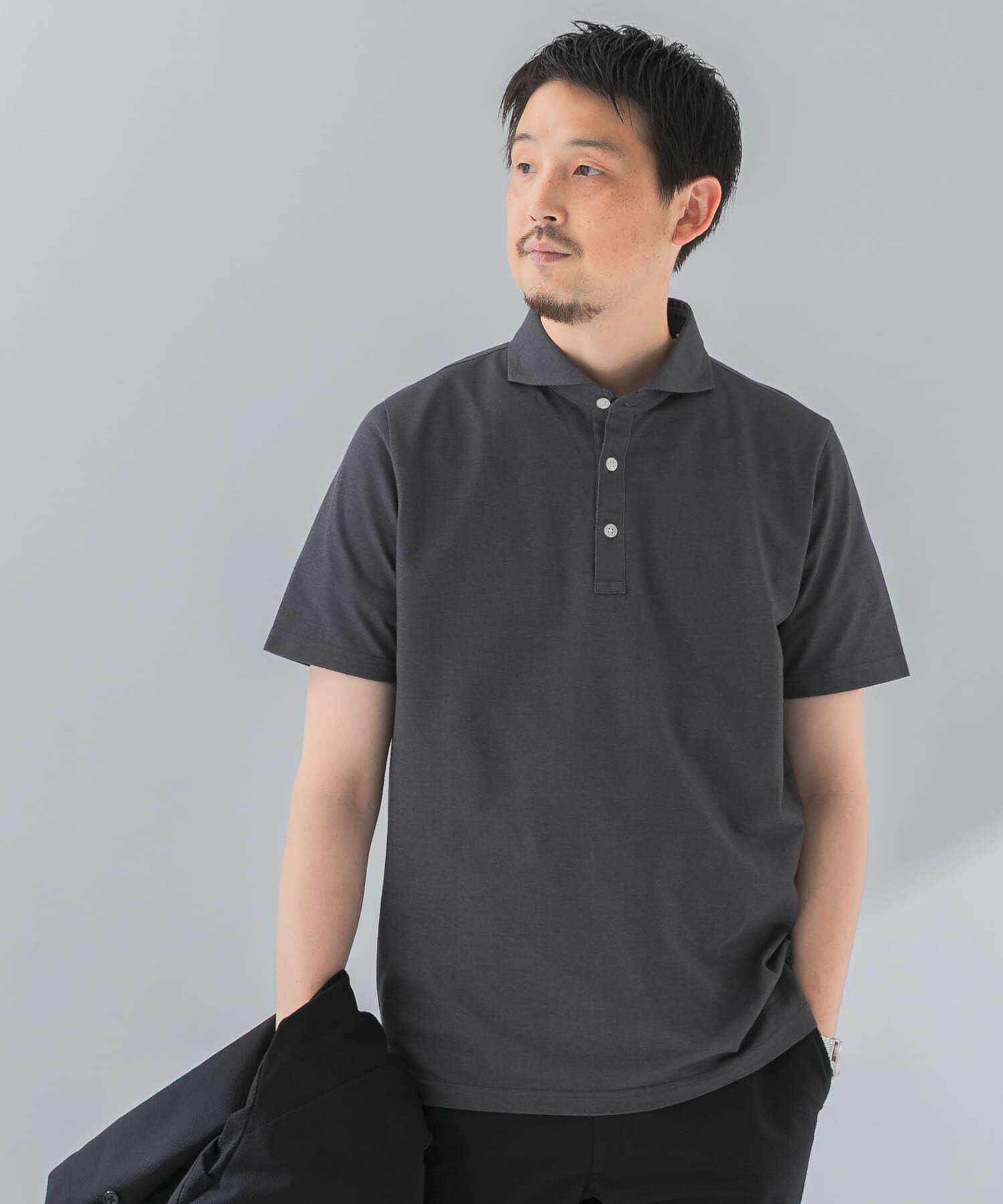 URBAN RESEARCH DOORS「『吸水速乾』LIFE STYLE TAILOR　カッタウェイ半袖プルオーバー」|シャツ・ブラウス|